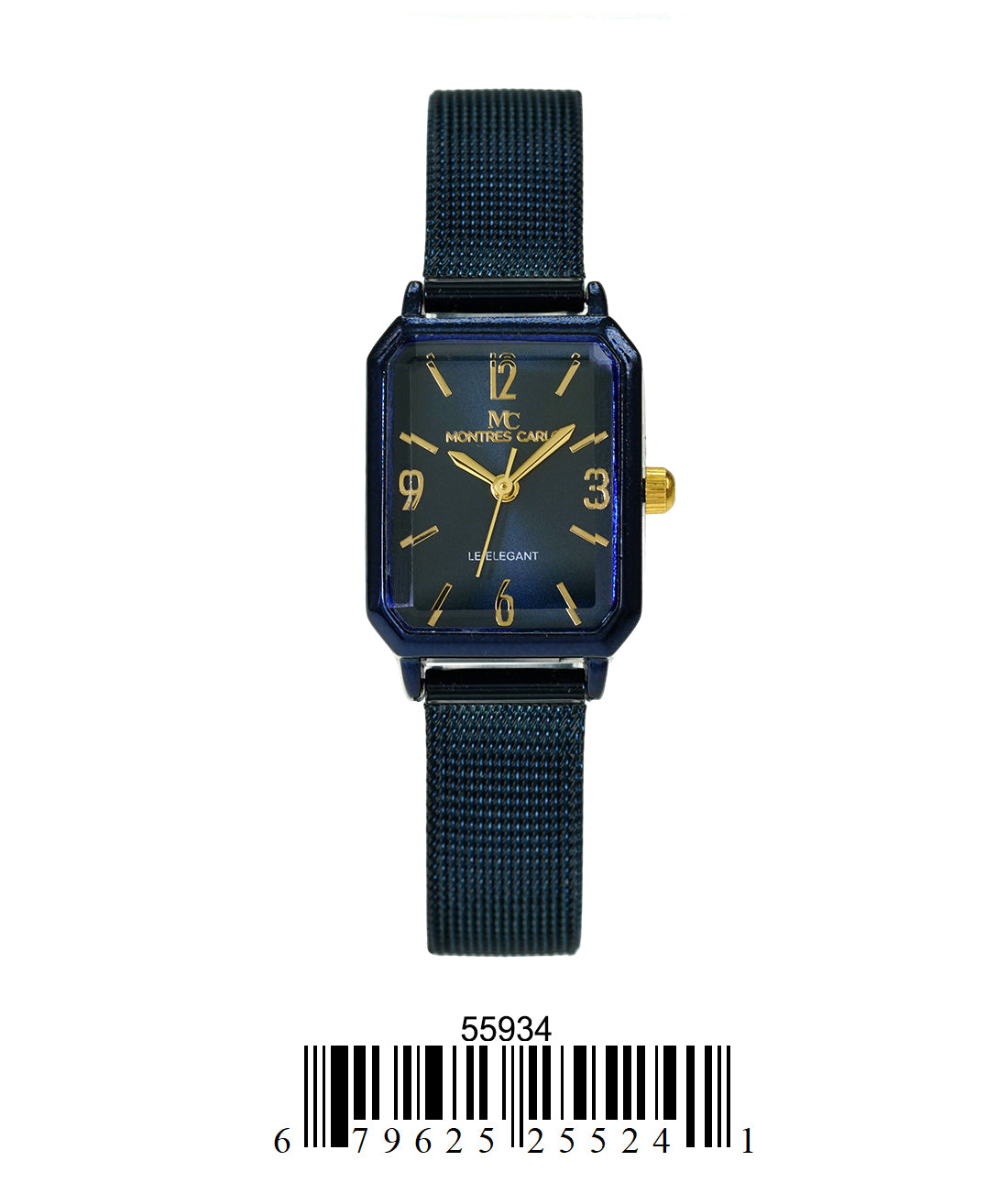 5593-Montres Carlo Mesh Band Watch