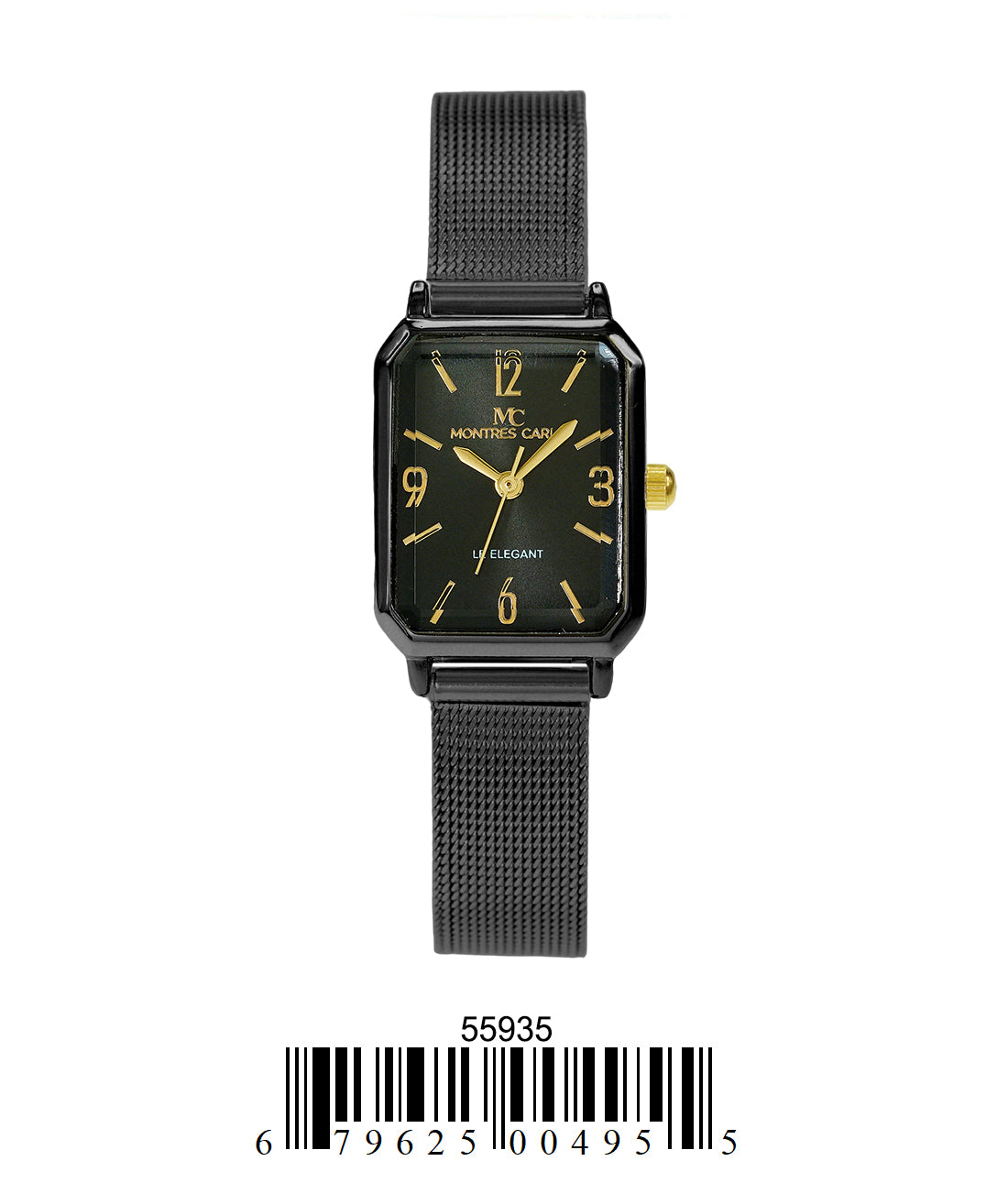 5593-Montres Carlo Mesh Band Watch