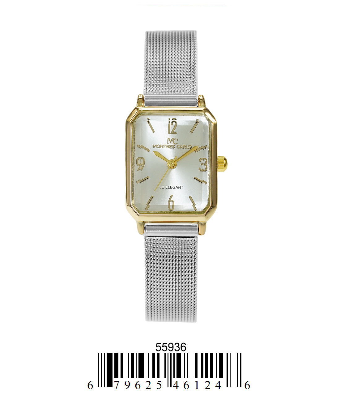 5593-Montres Carlo Mesh Band Watch