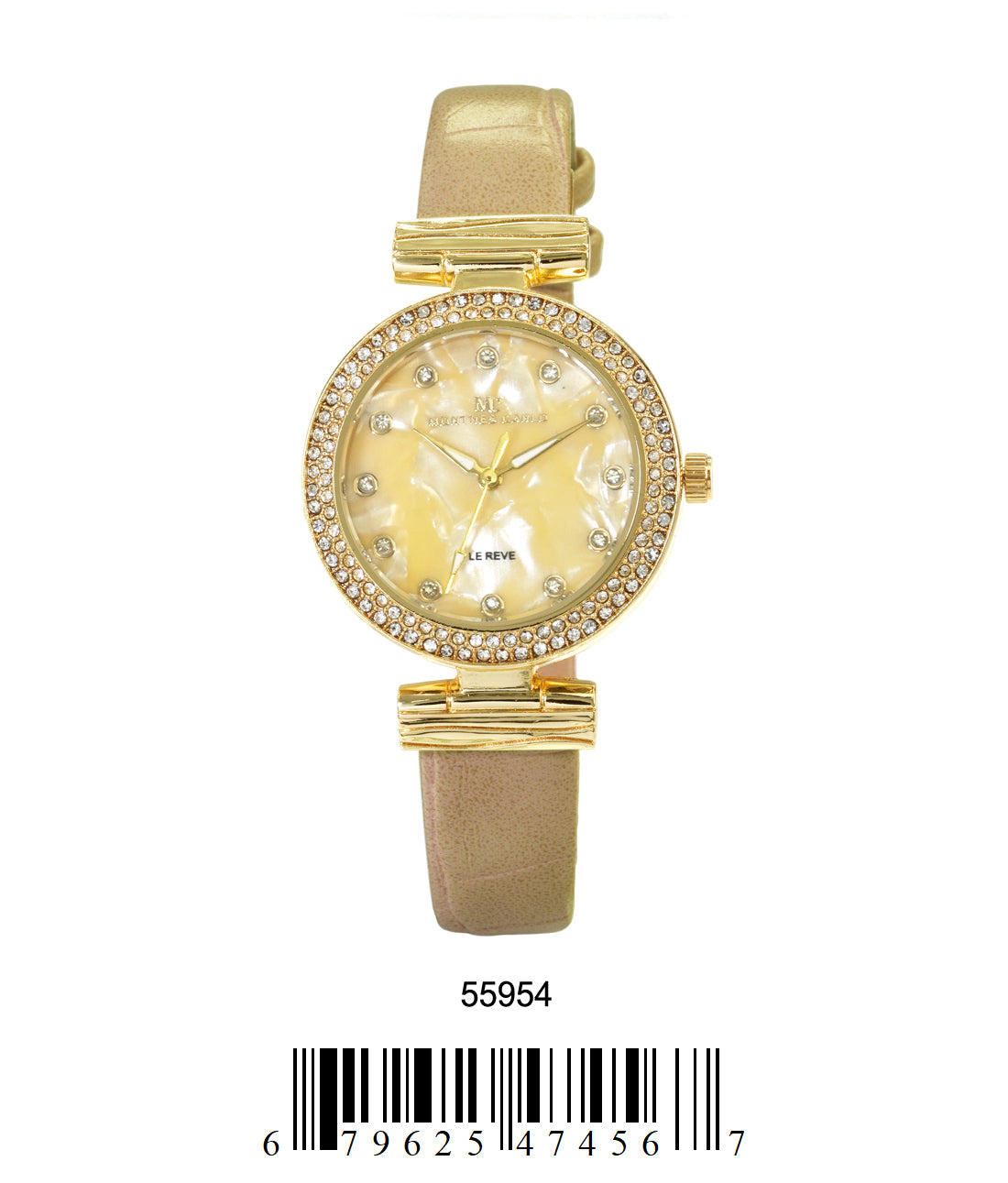 5595 - Faux Leather band watch