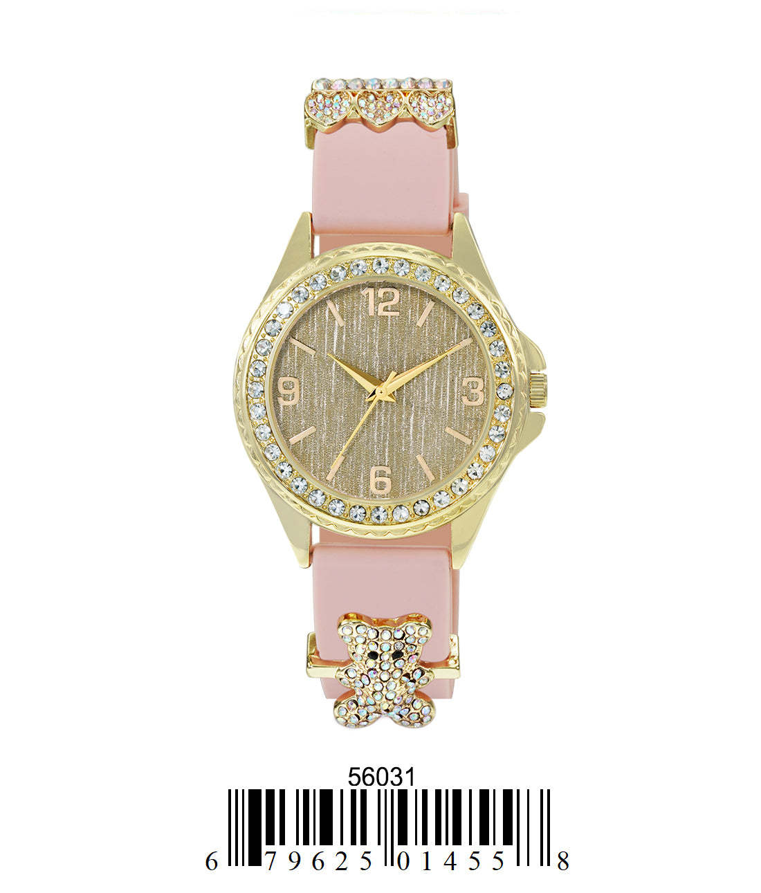 5603-Montres Carlo Silicon Band Watch With Charm