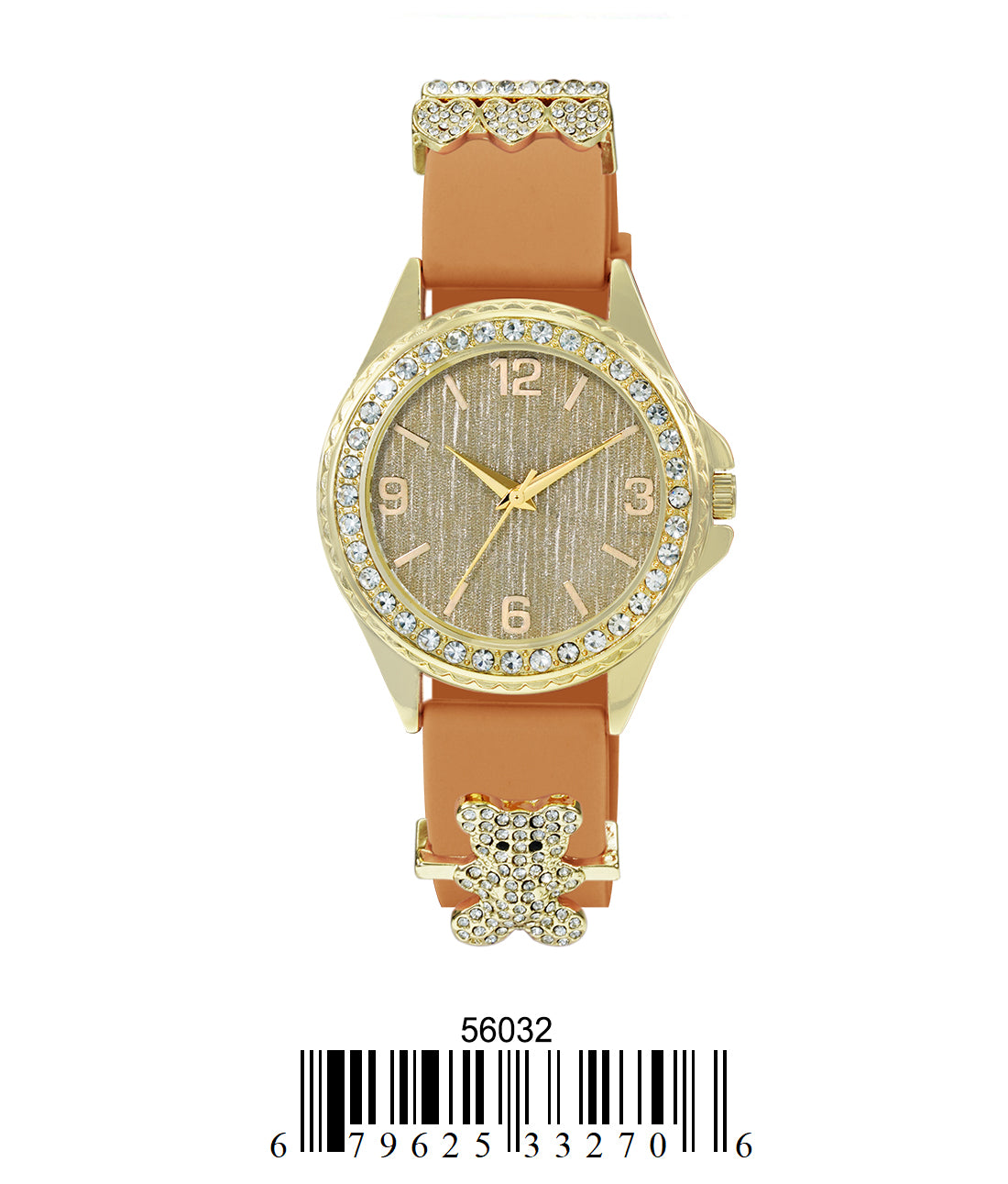 5603-Montres Carlo Silicon Band Watch With Charm