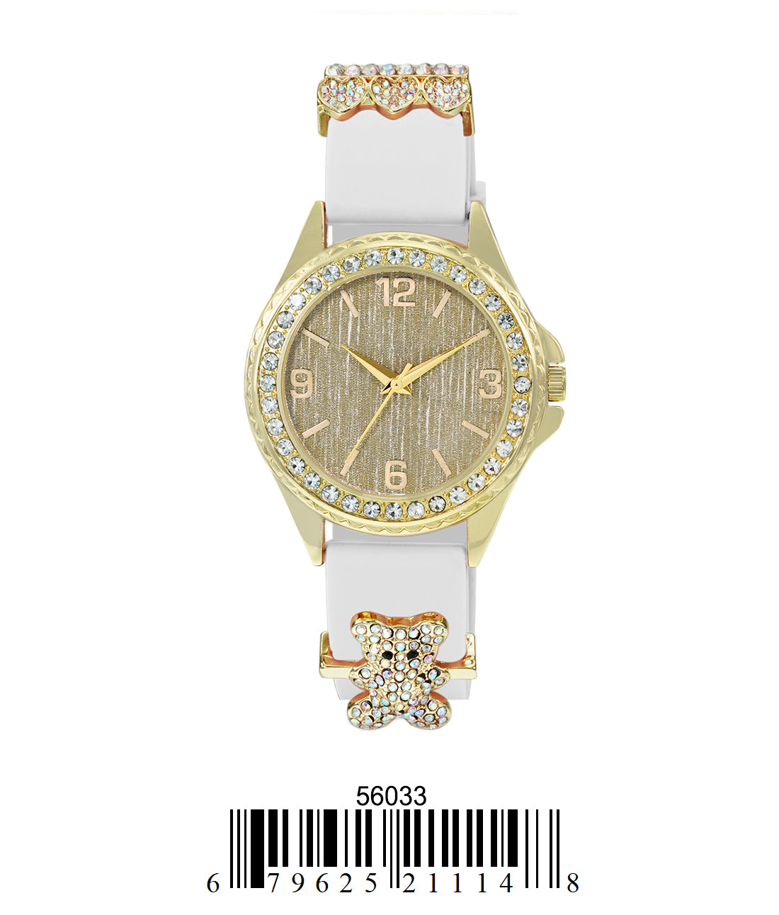 5603-Montres Carlo Silicon Band Watch With Charm