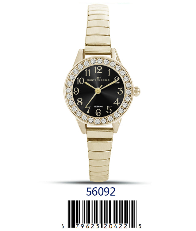 5609-Montres Carlo Flex Band Watch