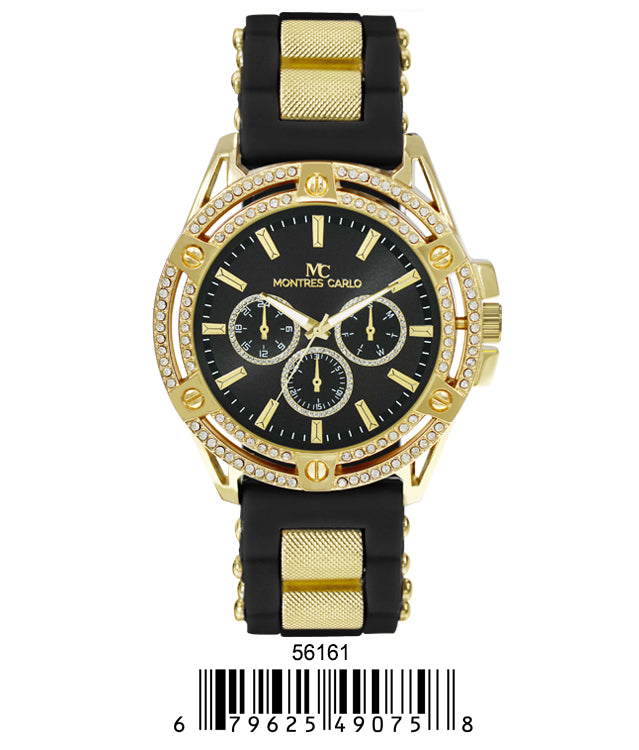 5616-Montres Carlo Silicon Band Watch