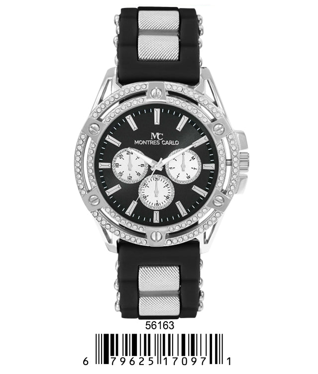 5616-Montres Carlo Silicon Band Watch