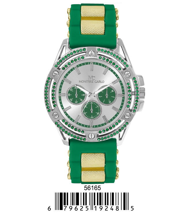 5616-Montres Carlo Silicon Band Watch