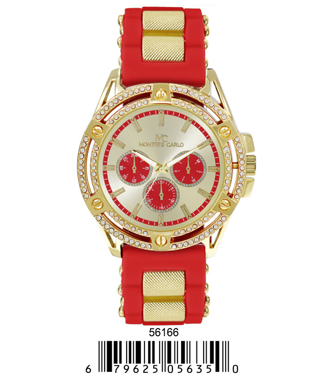 5616-Montres Carlo Silicon Band Watch