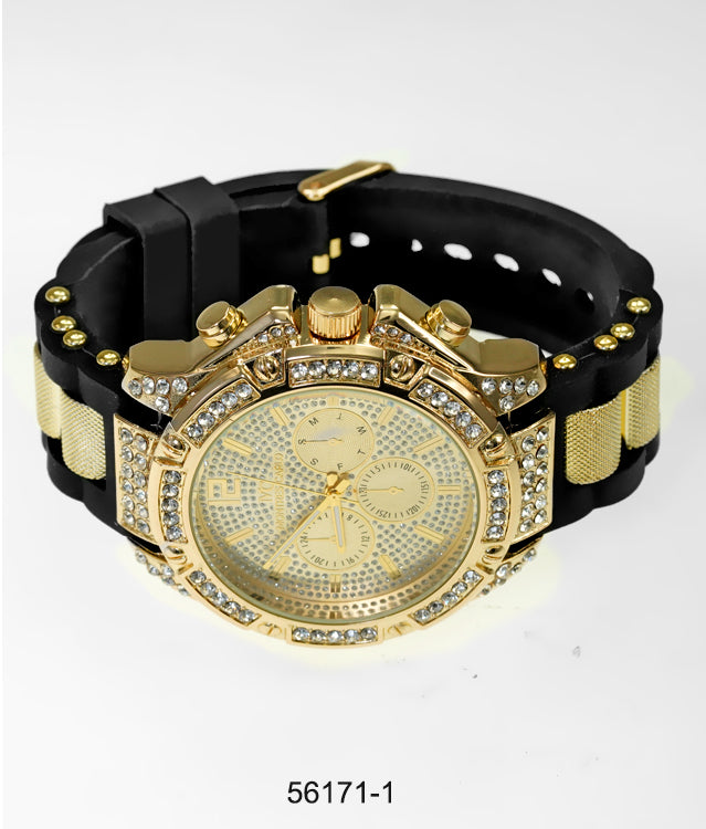 5617-Montres Carlo Silicon Band Watch