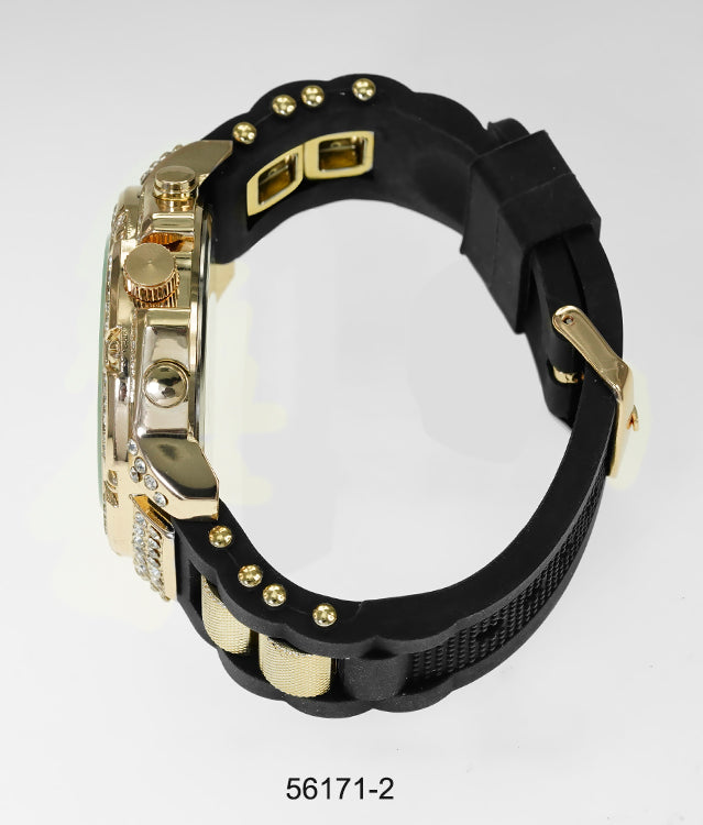 5617-Montres Carlo Silicon Band Watch