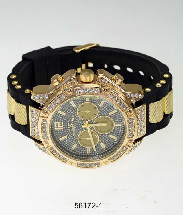 5617-Montres Carlo Silicon Band Watch