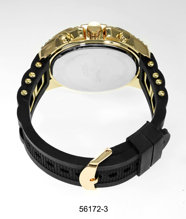 5617-Montres Carlo Silicon Band Watch