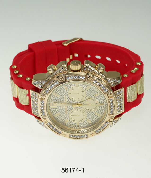 5617-Montres Carlo Silicon Band Watch