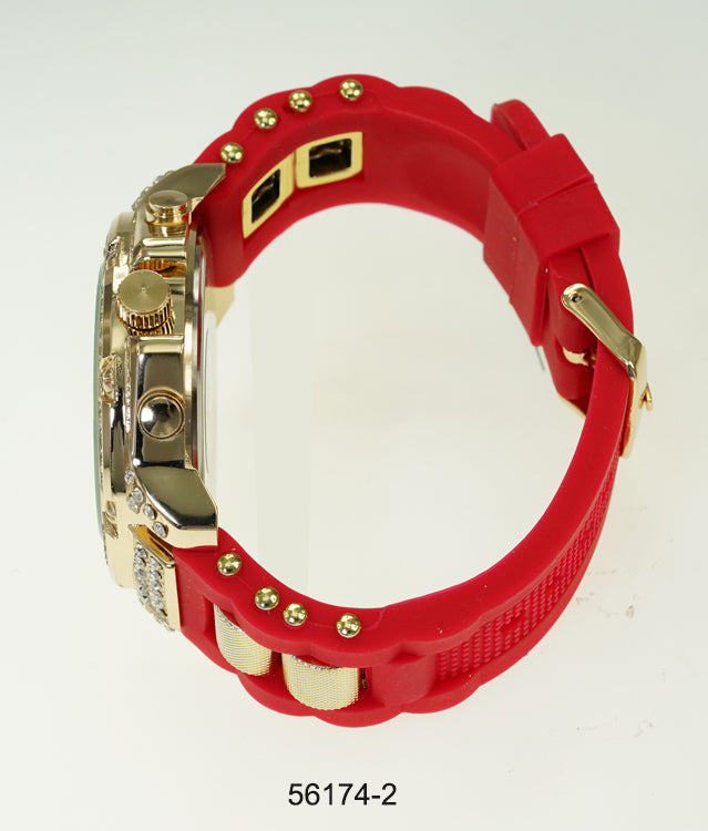 5617-Montres Carlo Silicon Band Watch