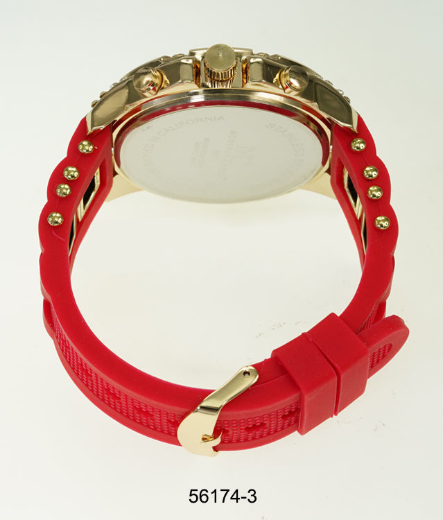 5617-Montres Carlo Silicon Band Watch