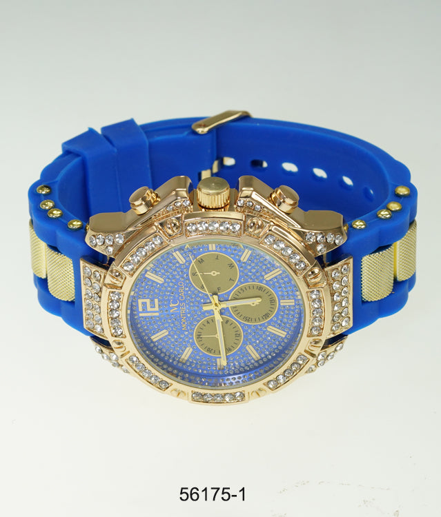 5617-Montres Carlo Silicon Band Watch