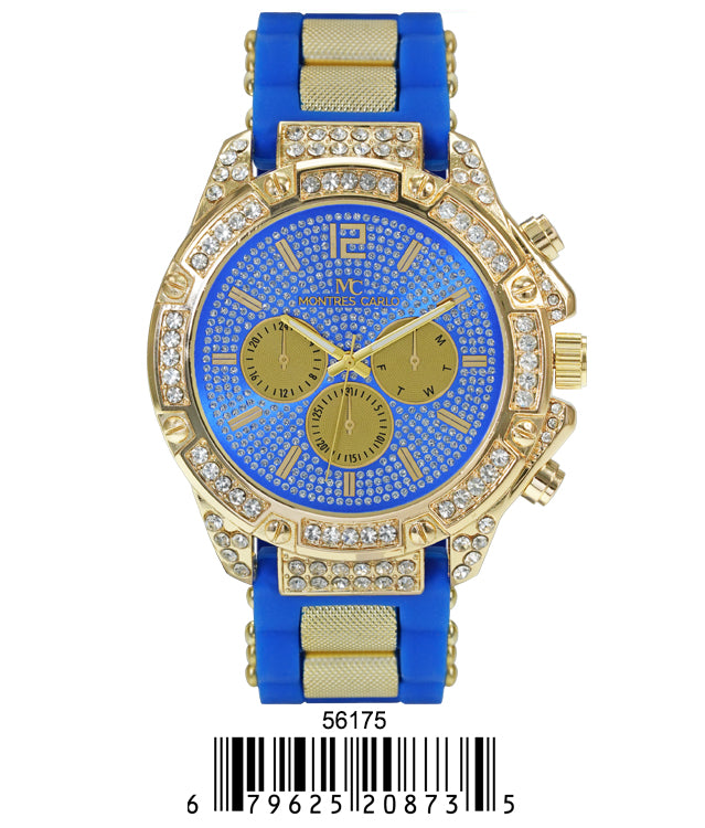 5617-Montres Carlo Silicon Band Watch