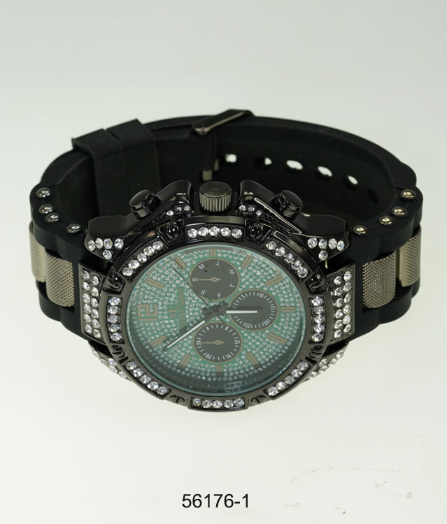 5617-Montres Carlo Silicon Band Watch