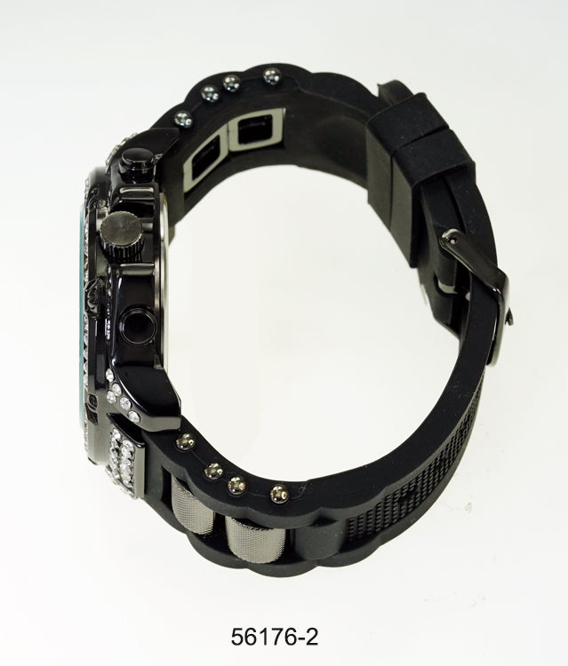 5617-Montres Carlo Silicon Band Watch
