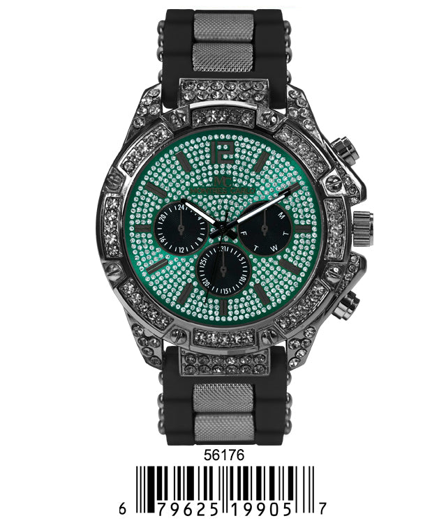 5617-Montres Carlo Silicon Band Watch