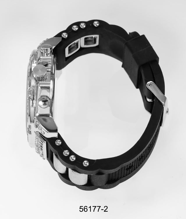 5617-Montres Carlo Silicon Band Watch