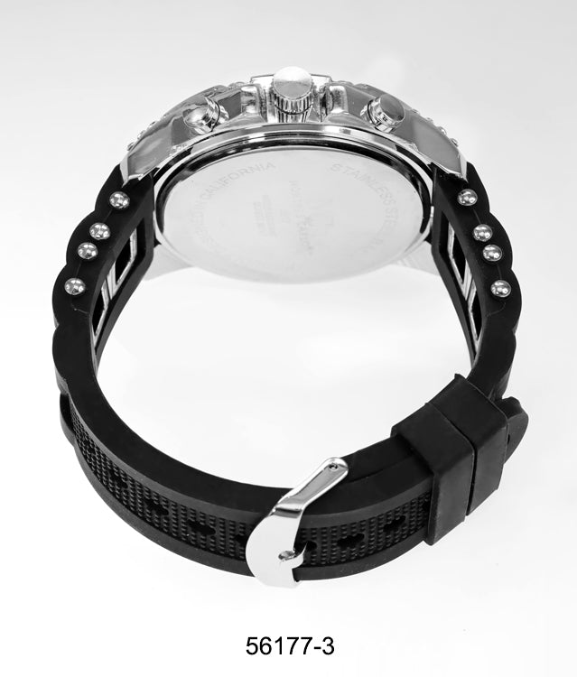 5617-Montres Carlo Silicon Band Watch