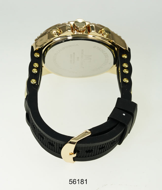 5618-Montres Carlo Silicon Band Watch