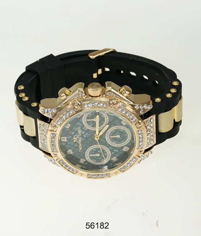 5618-Montres Carlo Silicon Band Watch