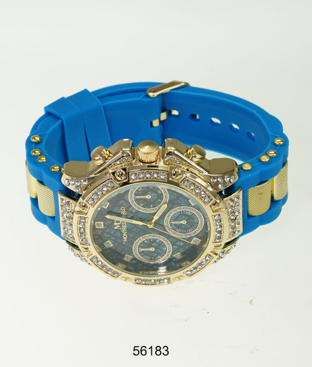 5618-Montres Carlo Silicon Band Watch