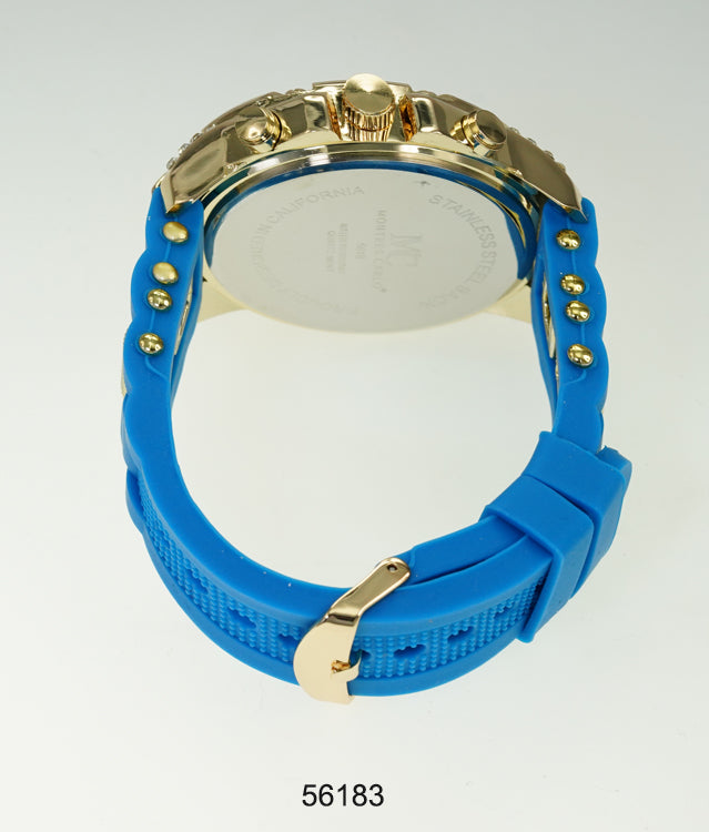 5618-Montres Carlo Silicon Band Watch