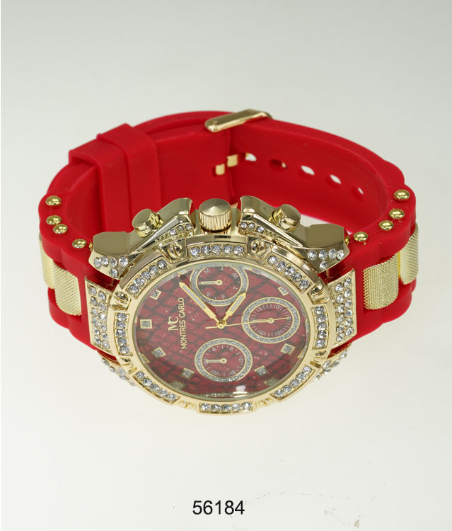 5618-Montres Carlo Silicon Band Watch