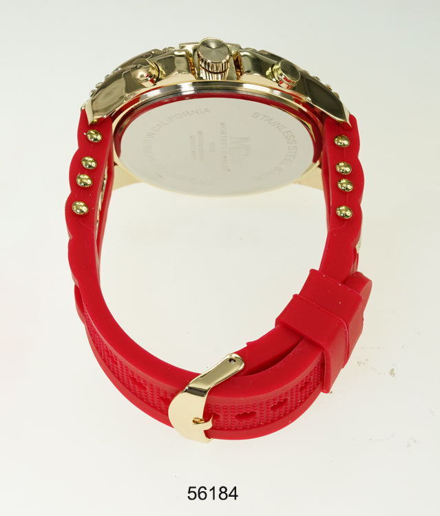 5618-Montres Carlo Silicon Band Watch