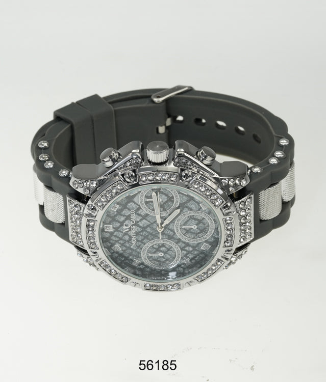 5618-Montres Carlo Silicon Band Watch