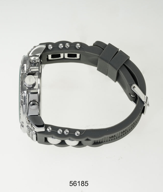 5618-Montres Carlo Silicon Band Watch