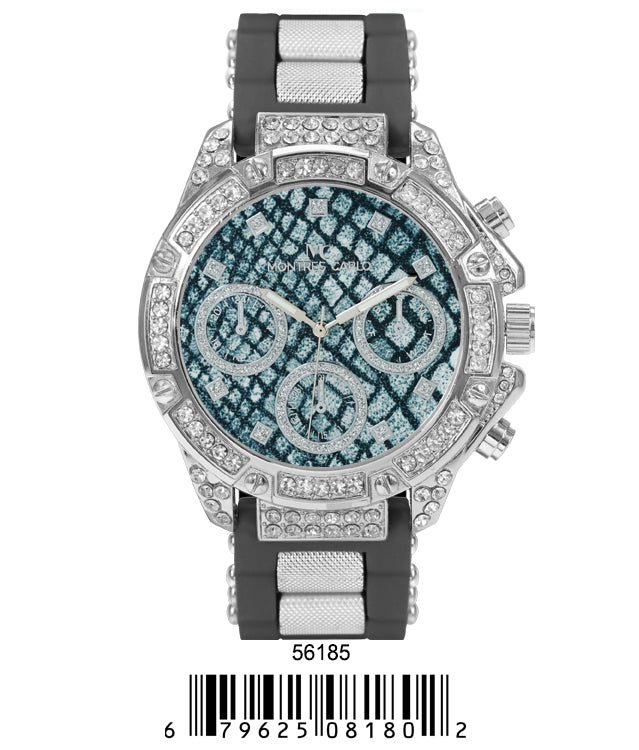5618-Montres Carlo Silicon Band Watch