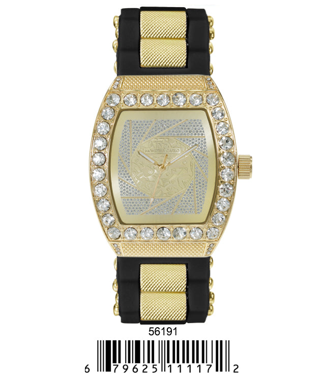 5619-Montres Carlo Silicon Band Watch