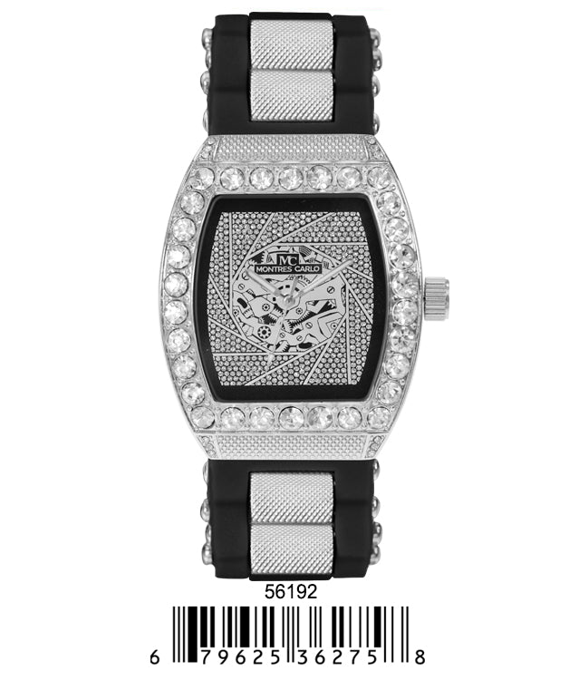 5619-Montres Carlo Silicon Band Watch