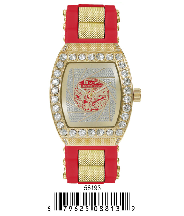 5619-Montres Carlo Silicon Band Watch