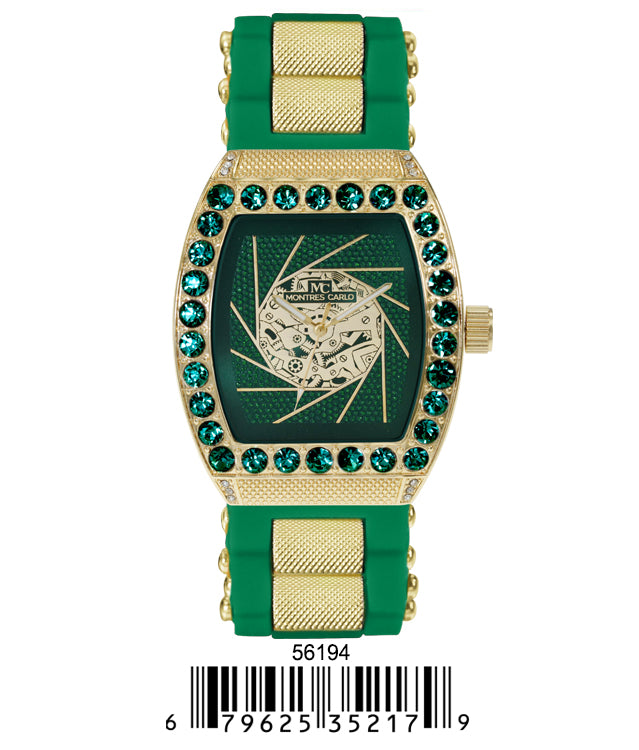 5619-Montres Carlo Silicon Band Watch