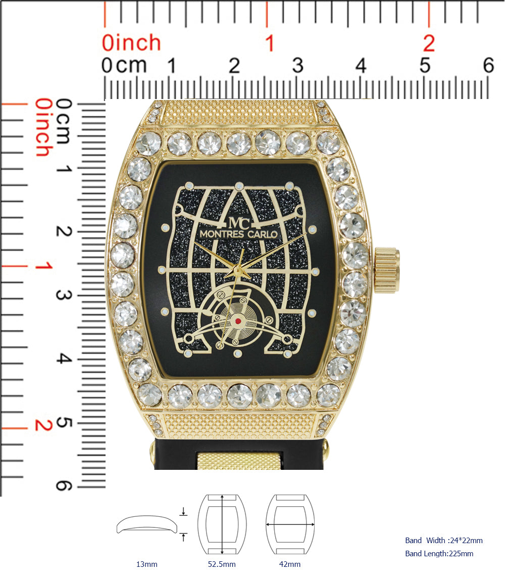 5620-Montres Carlo Silicon Band Watch