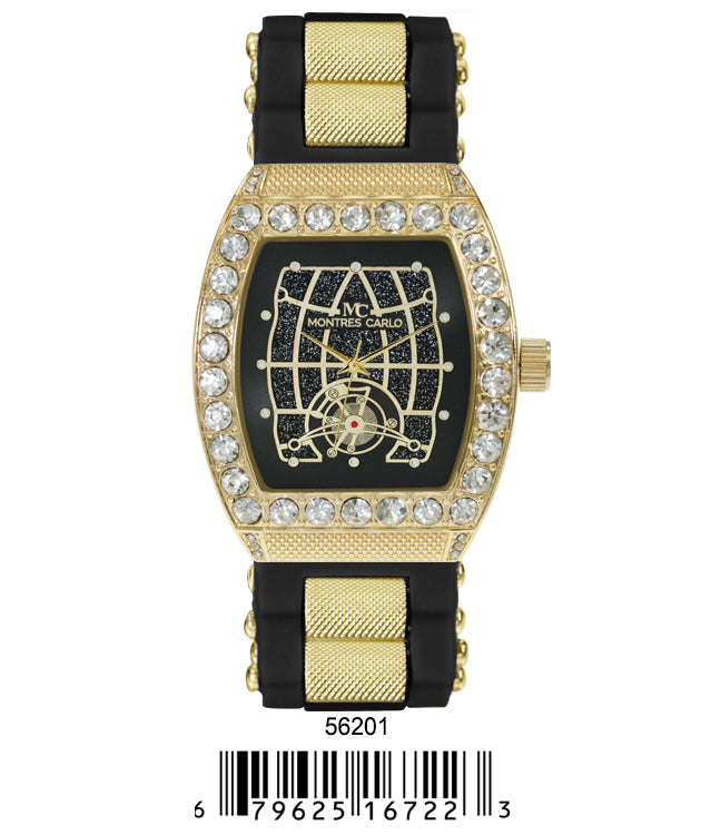 5620-Montres Carlo Silicon Band Watch