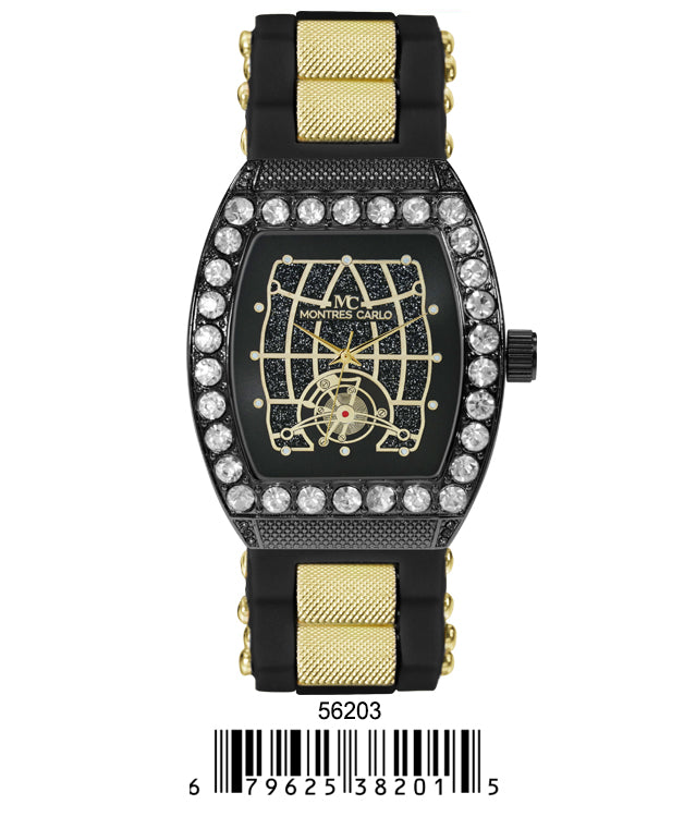 5620-Montres Carlo Silicon Band Watch