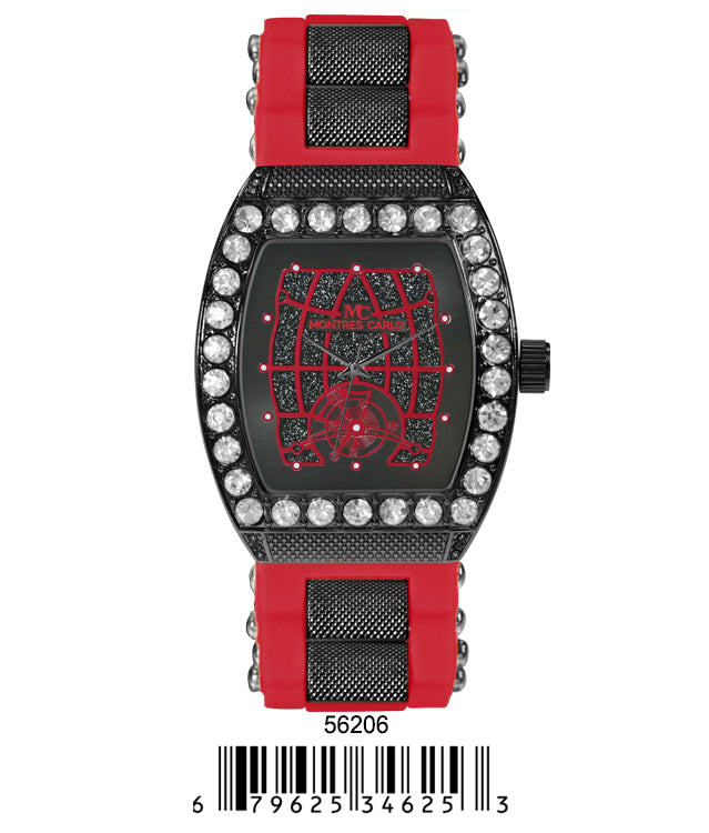 5620-Montres Carlo Silicon Band Watch