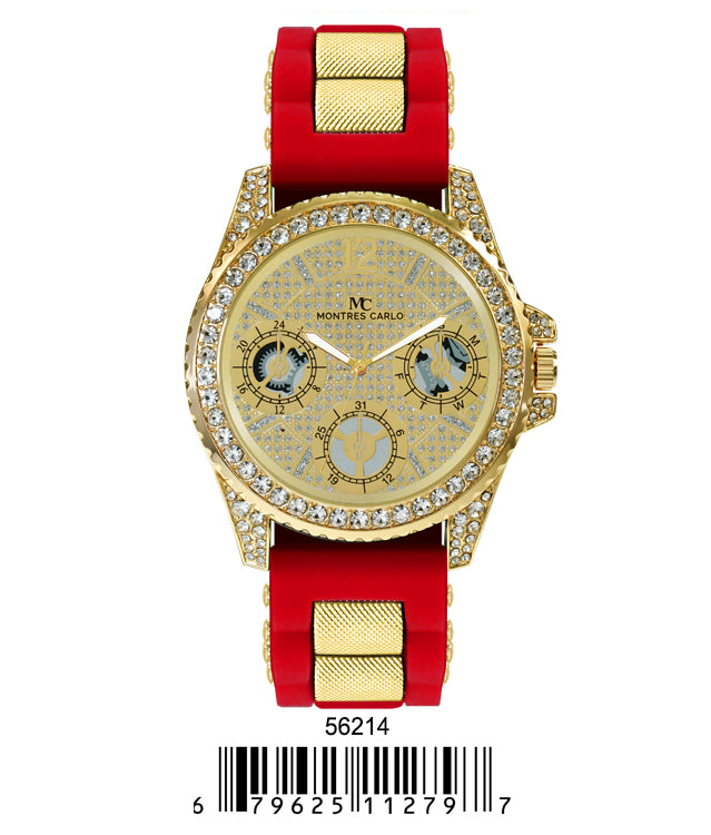 5621-Montres Carlo Silicon Band Watch