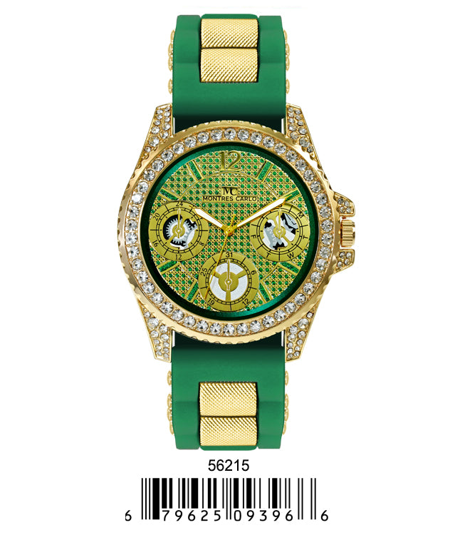 5621-Montres Carlo Silicon Band Watch