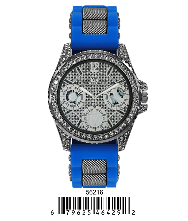 5621-Montres Carlo Silicon Band Watch