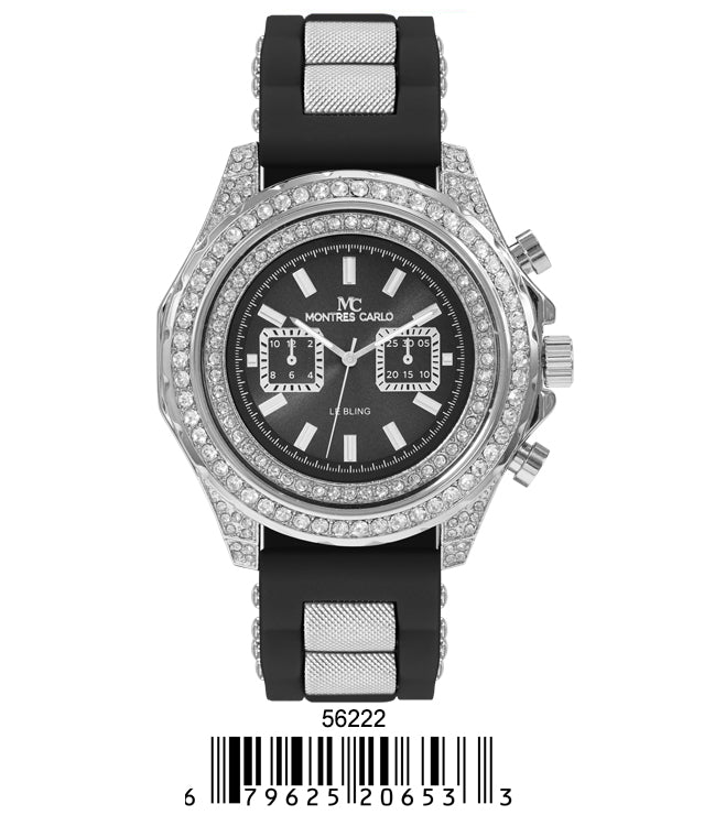 5622-Montres Carlo Silicon Band Watch