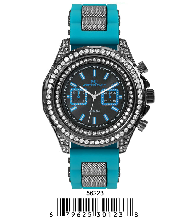 5622-Montres Carlo Silicon Band Watch