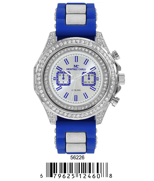 5622-Montres Carlo Silicon Band Watch