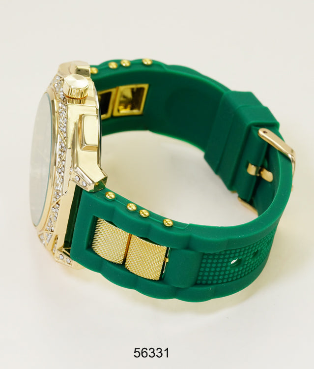5633-Montres Carlo Silicon Band Watch
